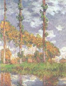 Claude Monet Poplars at Giverny Sweden oil painting art